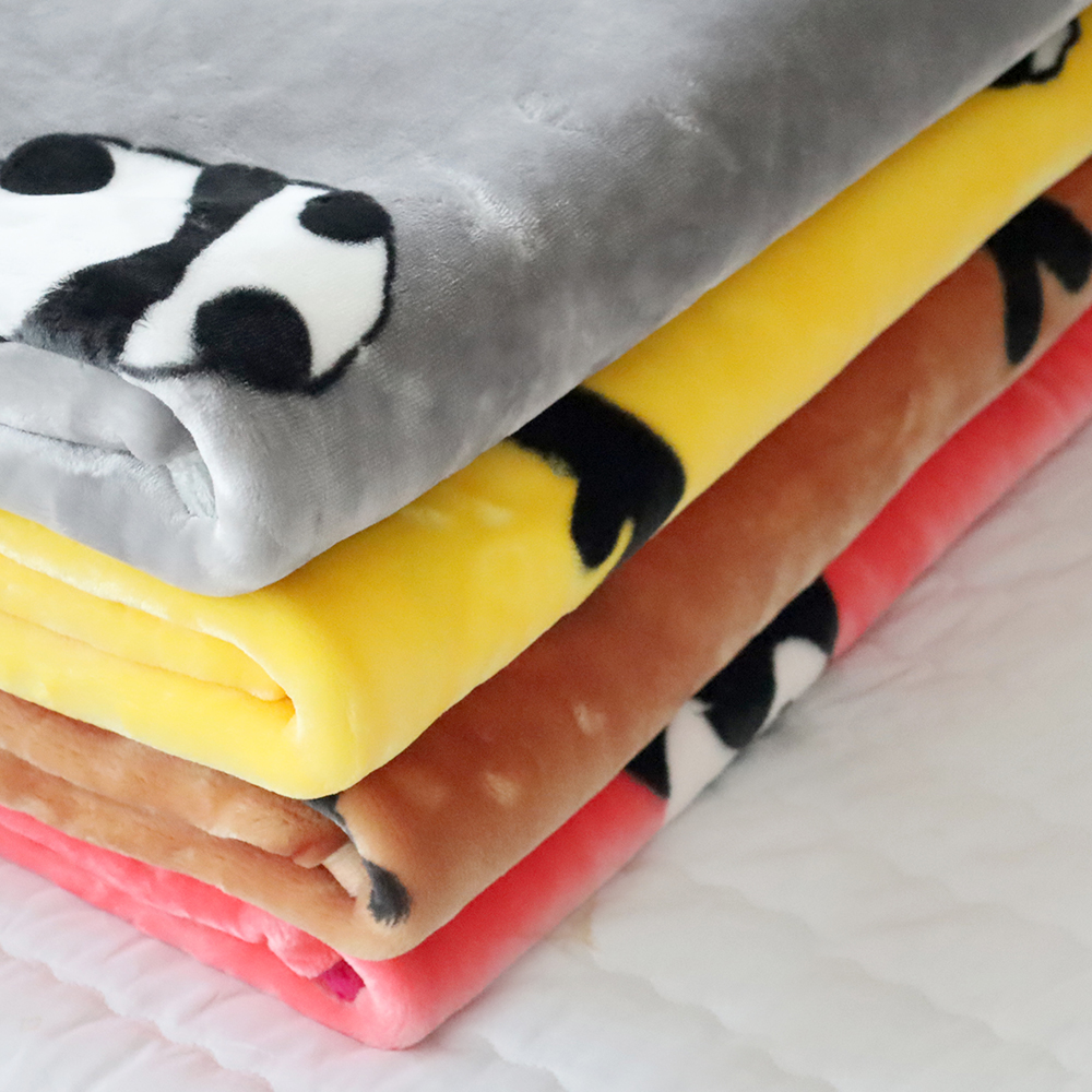 미니 팬더 무릎 담요 극세사 밍크 야외 캠핑 싱글 사무실 차박