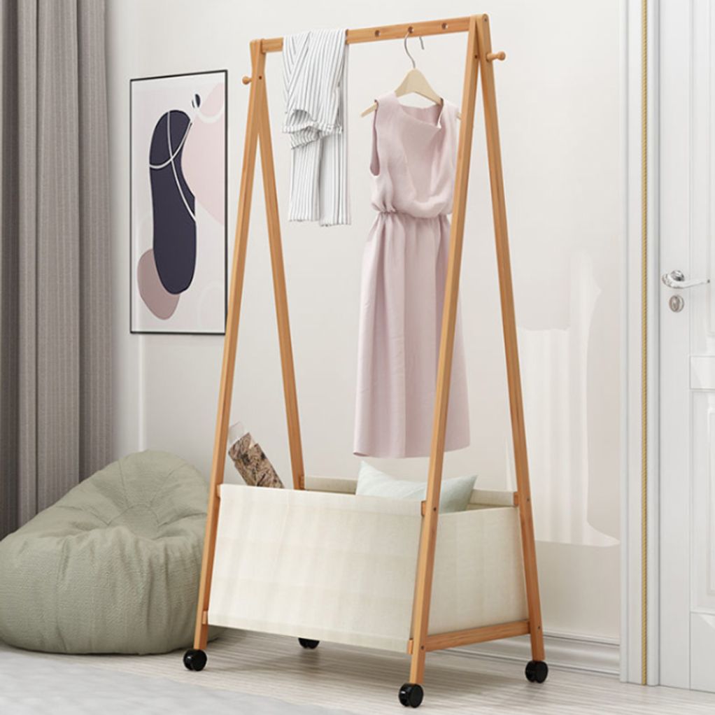 이동식 스탠드 행거 틈새 간이 원목 나무 옷걸이 옷장 수납장 드레스룸 조립식 튼튼한