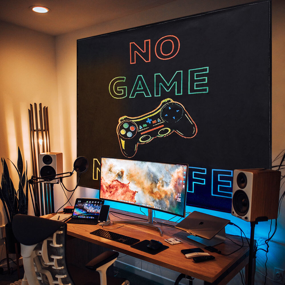 SFr 대형 패브릭 포스터 게임 라이프 L 인테리어 소품 벽장식 집꾸미기 벽인테리어