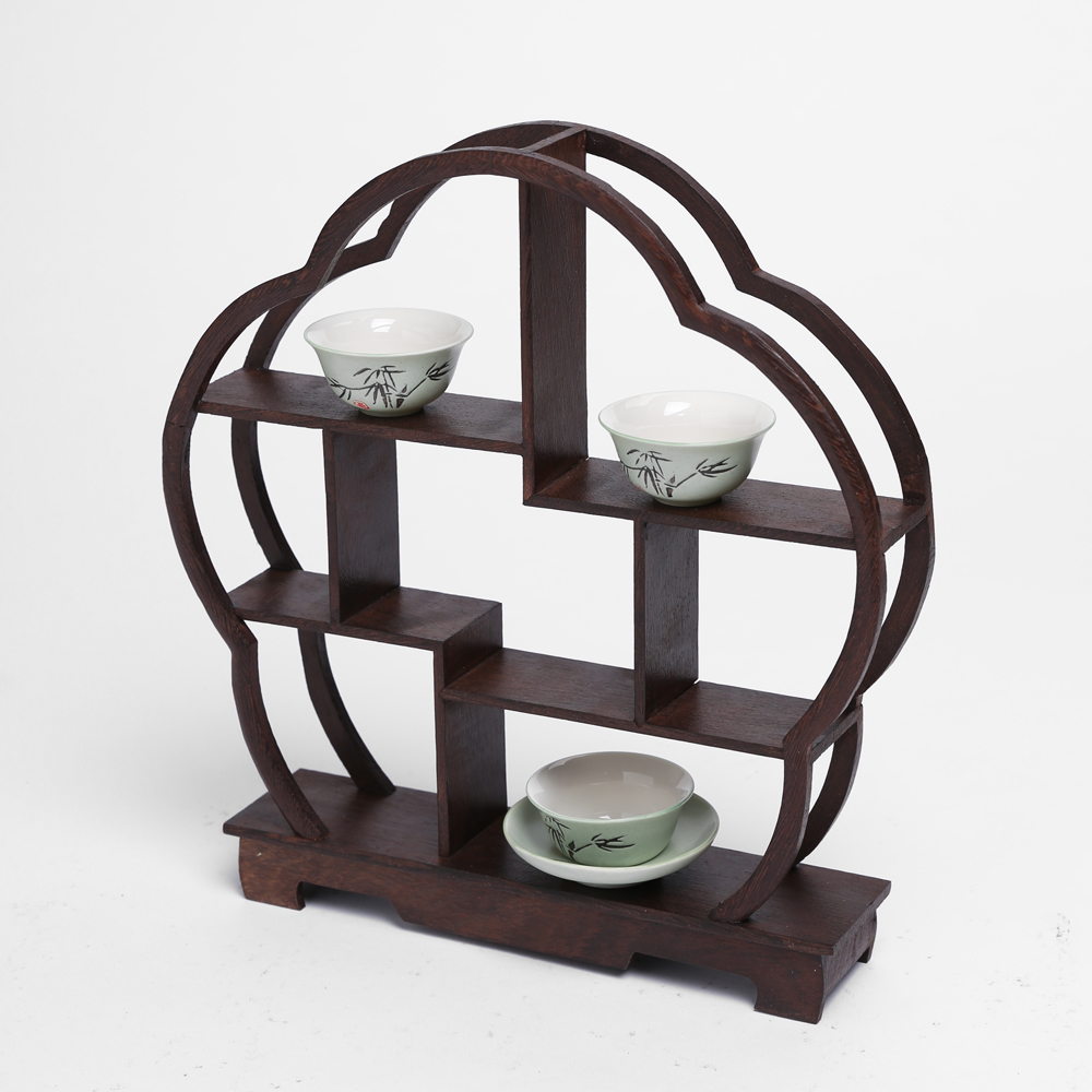 아트 피플 미니 매화 찻잔 다관 장식장( 30x cm) 화분 선반대 진열대 받침 받침대 - 상품 이미지