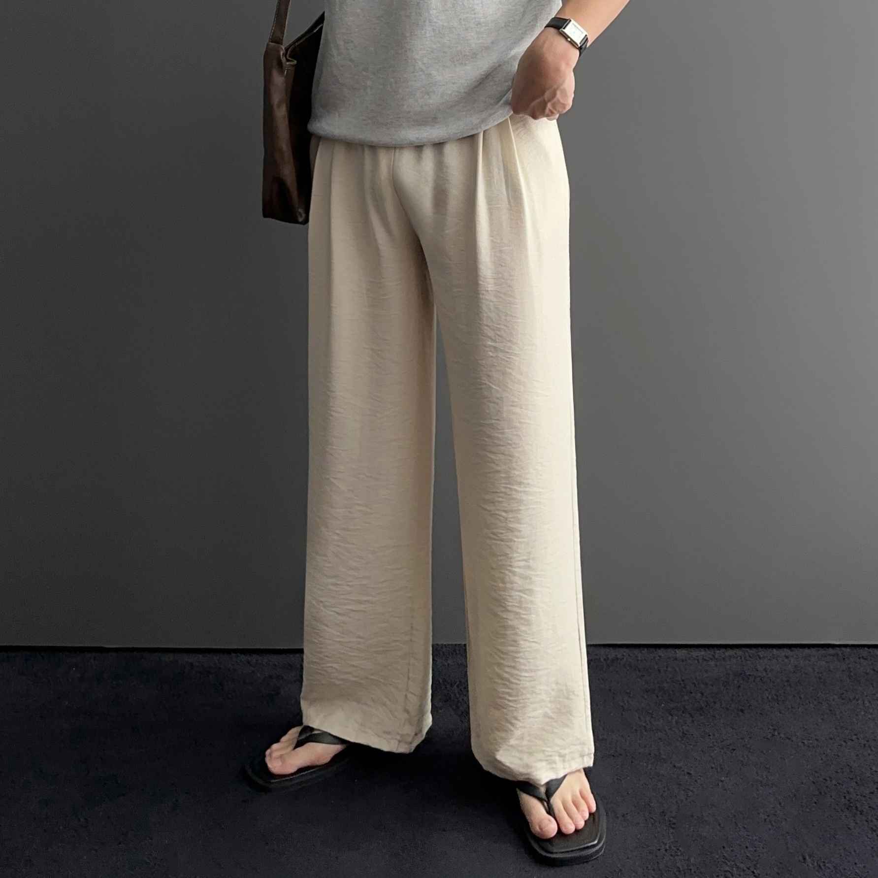 마바지 남자린넨팬츠 남자여름긴바지 - 상세 이미지 2