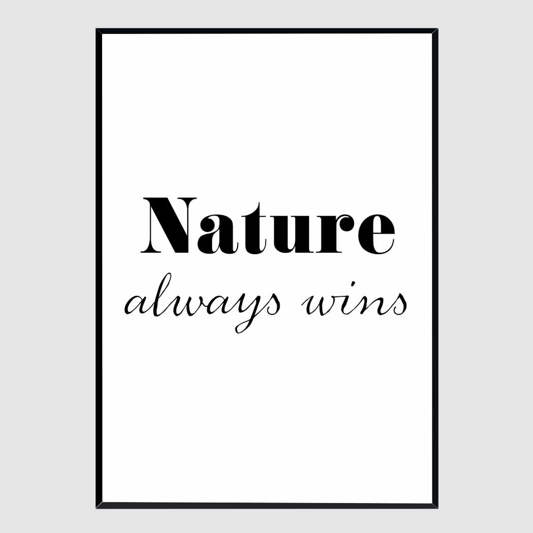 깔금한 액자 Nature always wins A3 사이즈 가벼운 몰딩 대형 프레임 - 상품 이미지