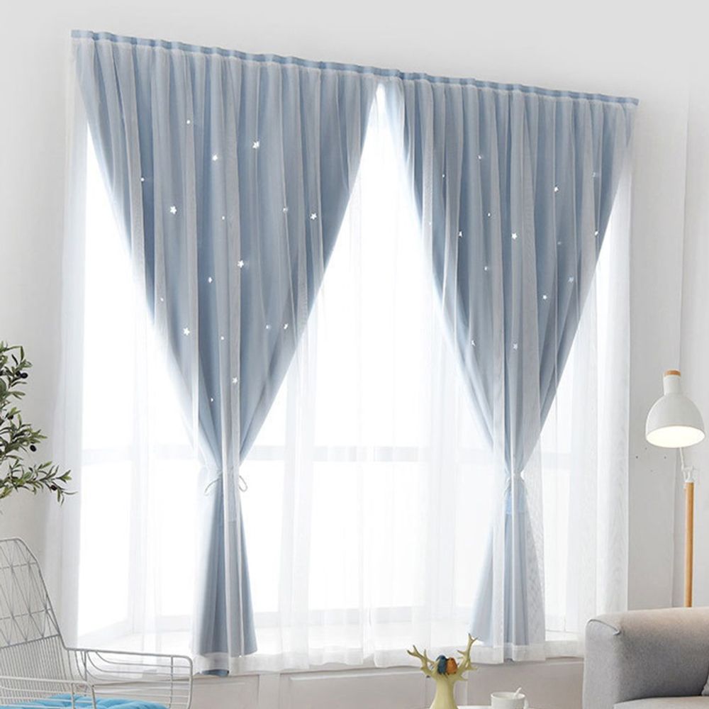 무타공 벨크로 커튼 거실 침실 펀칭 암막 120x 150 가림막 창문