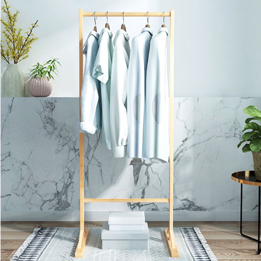 폭좁은 행거 미니 기본형 원목 나무 스탠드 옷걸이 헹거 조립 조립식 틈새