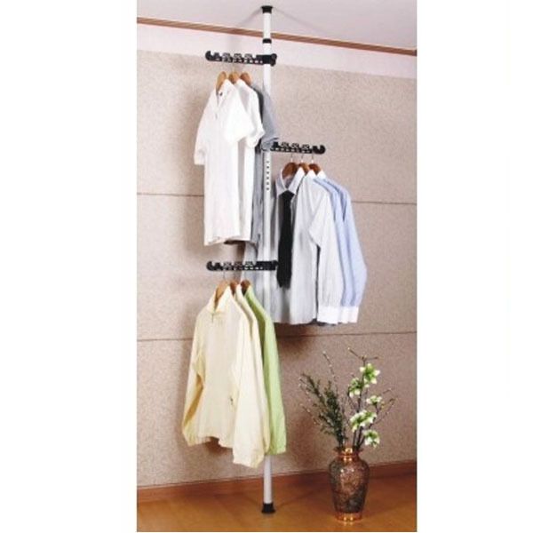 행거 드레스룸 옷걸이 옷장 옷선반 1단 이동식 스탠드 미니 수납 시스템 옷행거 조립식