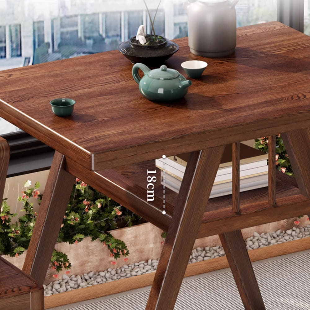 2인용 원목 식탁 세트