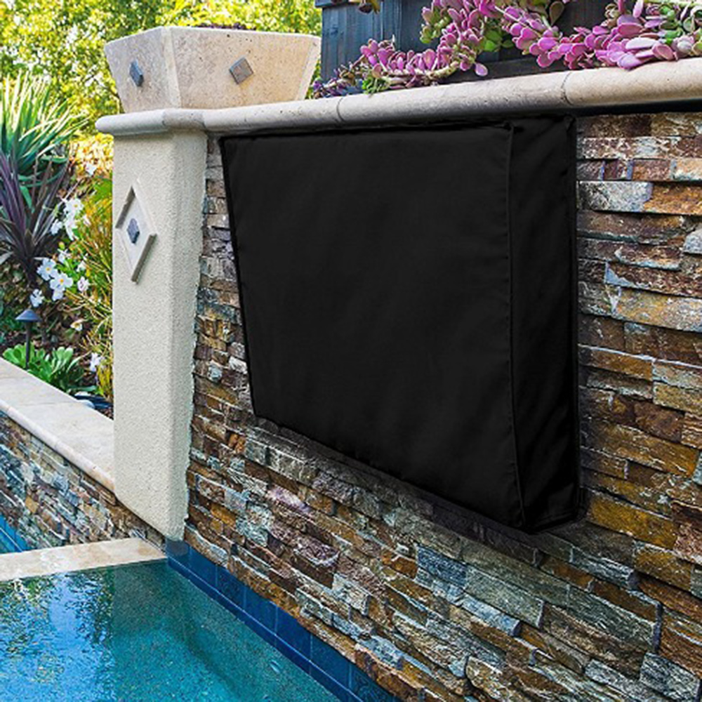 먼지 차단 야외 TV 방수 커버 55 벽걸이형 모니터 덮개 가리개 보호 티비 멀티미디어