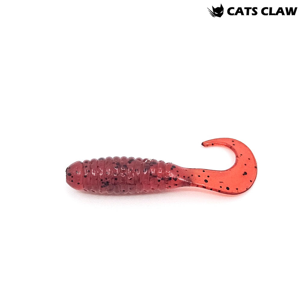 캣츠크로우 CTD 그럽웜 꺽지웜 꺽지미끼 쏘가리웜 023 체리 씨드, 3.8cm(1.5인치) - 메인 이미지