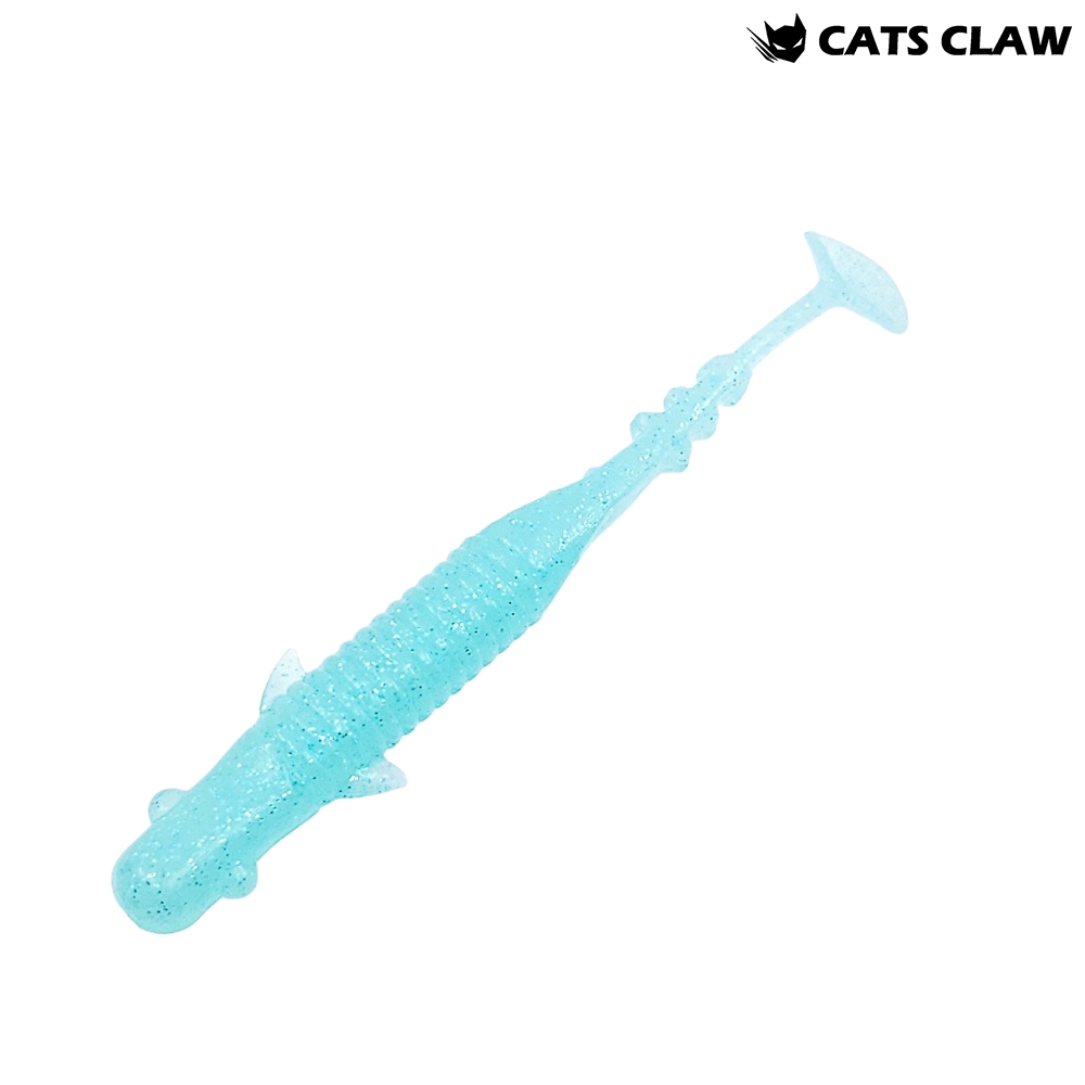 캣츠크로우 엔젤릭쉐드 갈치웜 풀치웜 점농어 041 블루 글로우, 8.9cm(3.5인치) - 메인 이미지