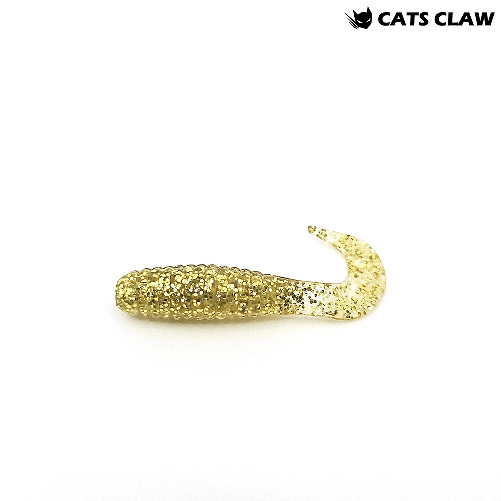 캣츠크로우 CTD 그럽웜 꺽지웜 꺽지미끼 쏘가리웜 003 골드, 3.8cm(1.5인치) - 메인 이미지