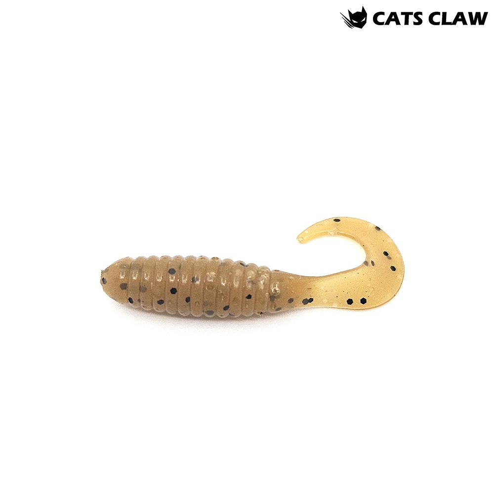 캣츠크로우 CTD 그럽웜 꺽지웜 꺽지미끼 쏘가리웜 036 그린 펌킨, 3.8cm(1.5인치) - 메인 이미지