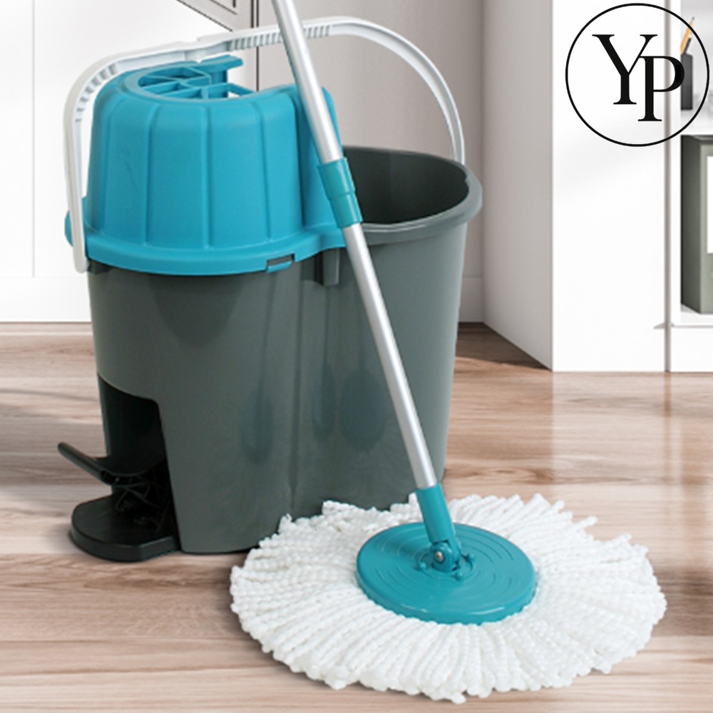 밀대 물걸레 탈수기포함 자동 회전 통돌이 청소기 바닥 마대 누름판