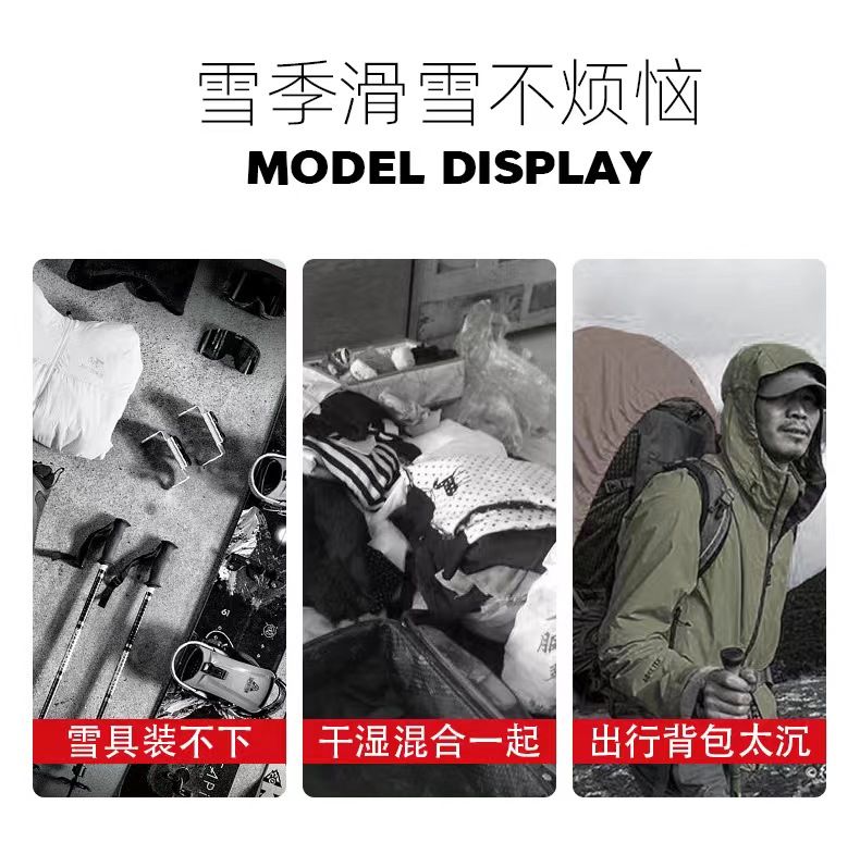 스노우보드 스키휠백 스키백 수납 오렌지 가방 바퀴 이미지 6