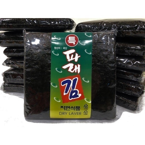 명화수산 향긋한 파래김(100장) 2025년 햇 파래김 : 달리프로젝트