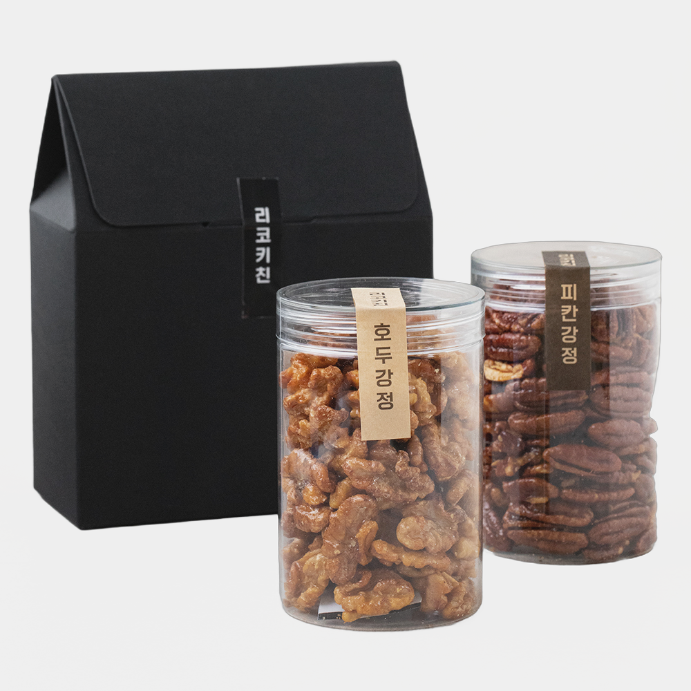 리코키친 호두강정 110g 피칸강정 140g 선물세트 1세트 : 헬로우먼데이