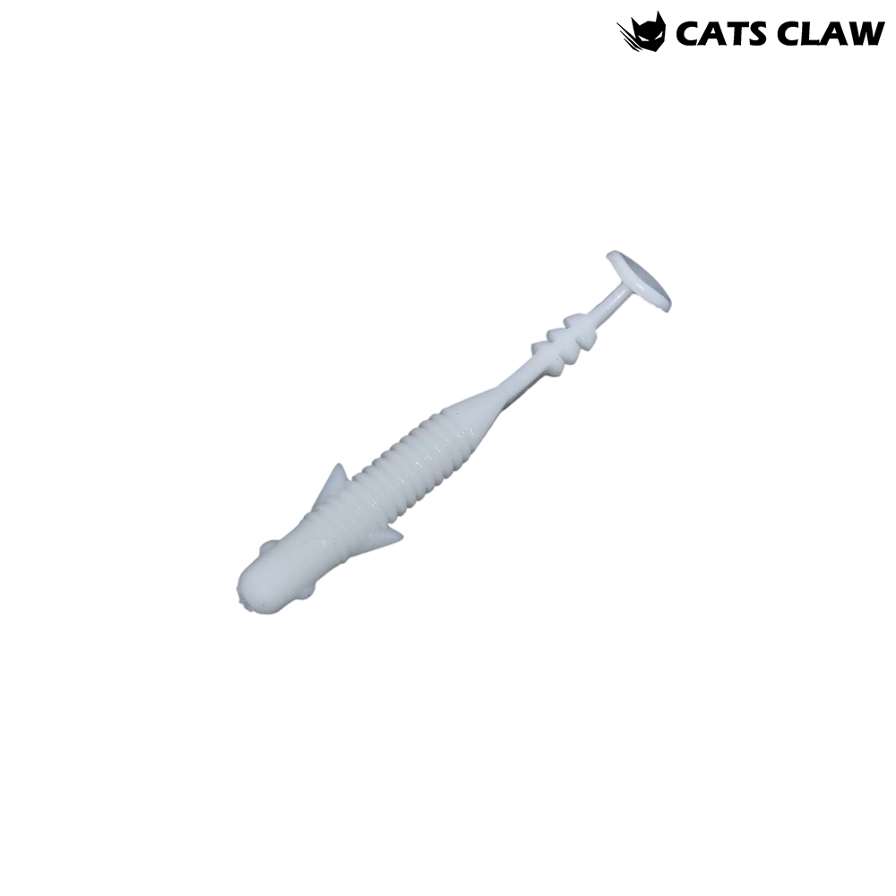 캣츠크로우 엔젤릭쉐드 갈치웜 풀치웜 점농어 001 화이트 글로우, 6.3cm(2.5인치) - 메인 이미지