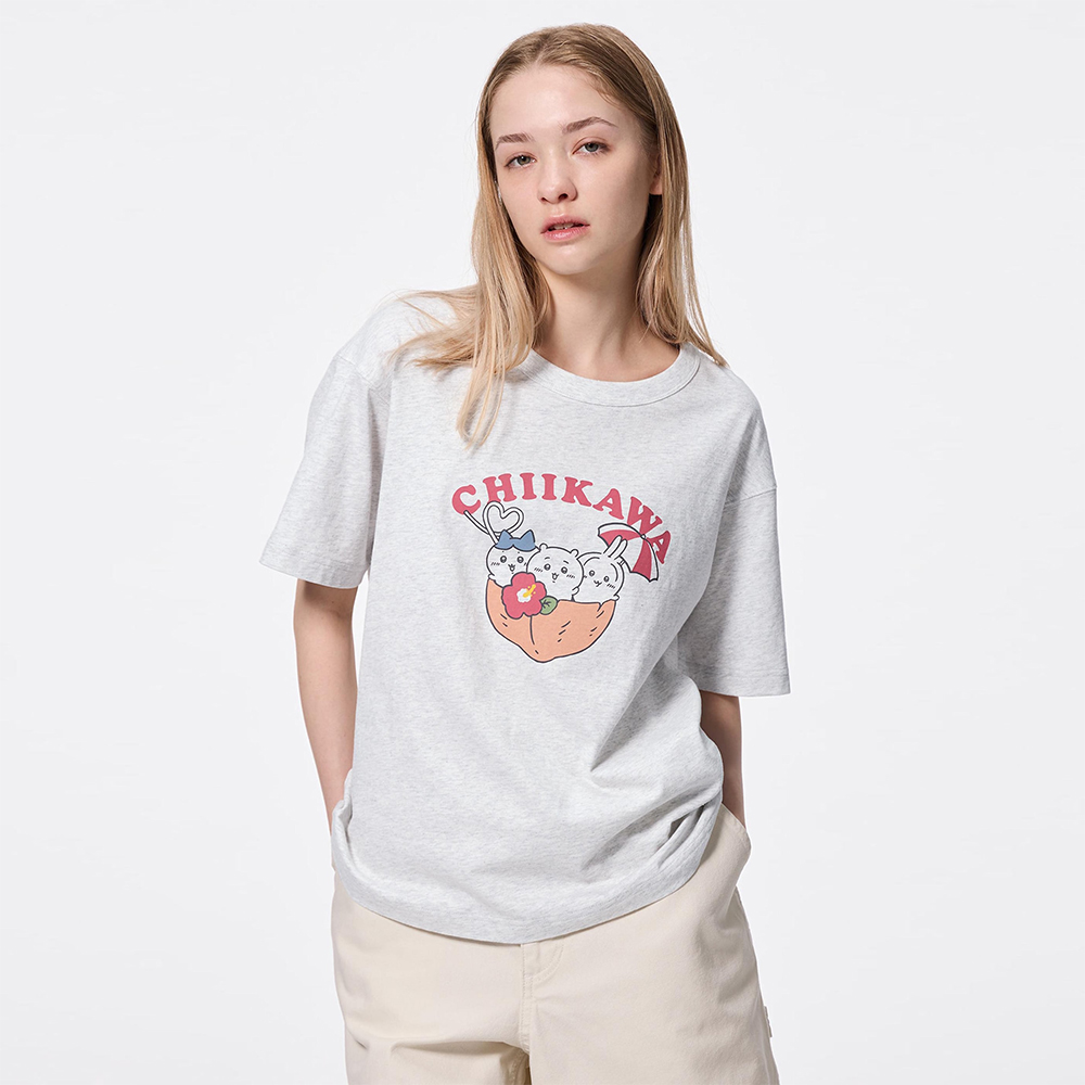 지유 치이카와 반팔티 그래픽 T 프린트 티셔츠 356602 (5월 하순 판매 예정) - 상품 이미지