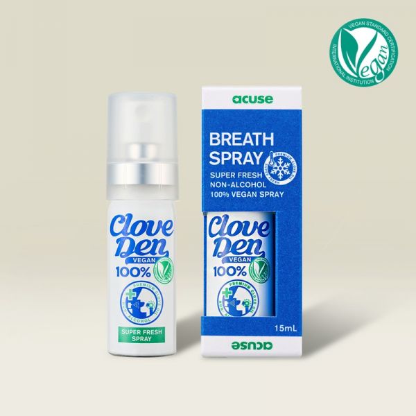 클로브덴 비건 스프레이 15ml, 브레스 스프레이 무알콜 구취케어 슈퍼프레쉬 : 에이그루의 샵