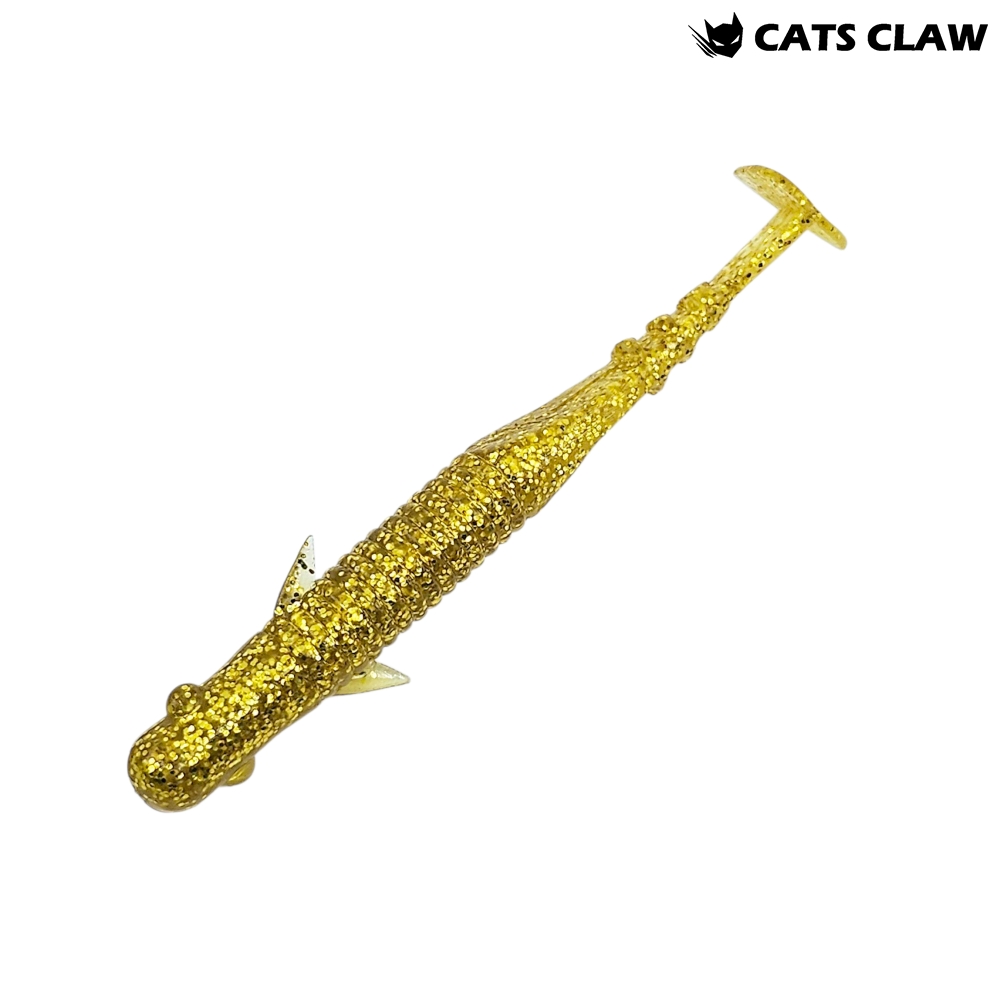 캣츠크로우 엔젤릭쉐드 갈치웜 풀치웜 점농어 003 골드, 8.9cm(3.5인치) - 메인 이미지