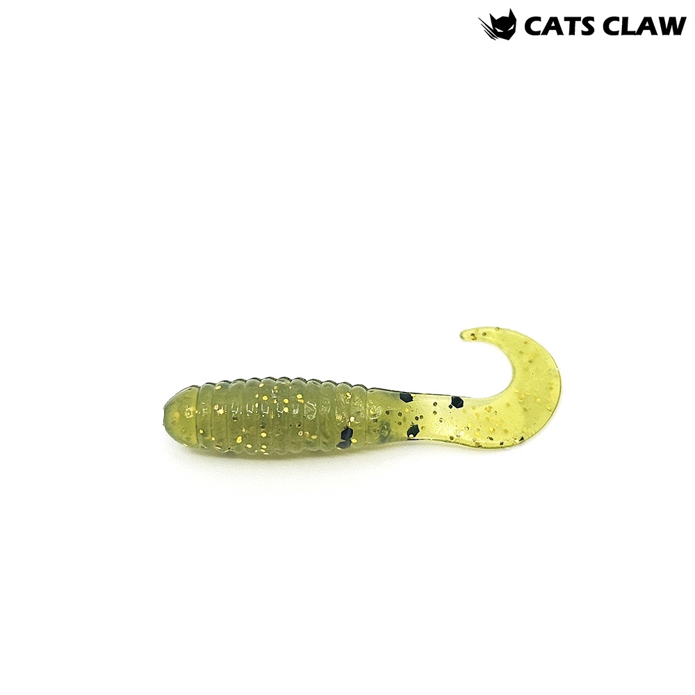 캣츠크로우 CTD 그럽웜 꺽지웜 꺽지미끼 쏘가리웜 028 워터멜론 골드, 3.8cm(1.5인치) - 메인 이미지