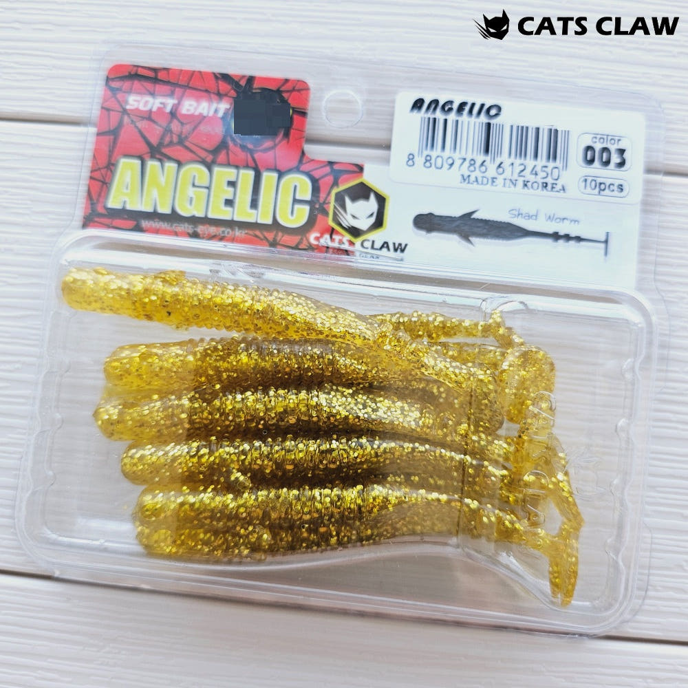캣츠크로우 엔젤릭쉐드 갈치웜 풀치웜 점농어 003 골드, 6.3cm(2.5인치) - 상세 이미지 4