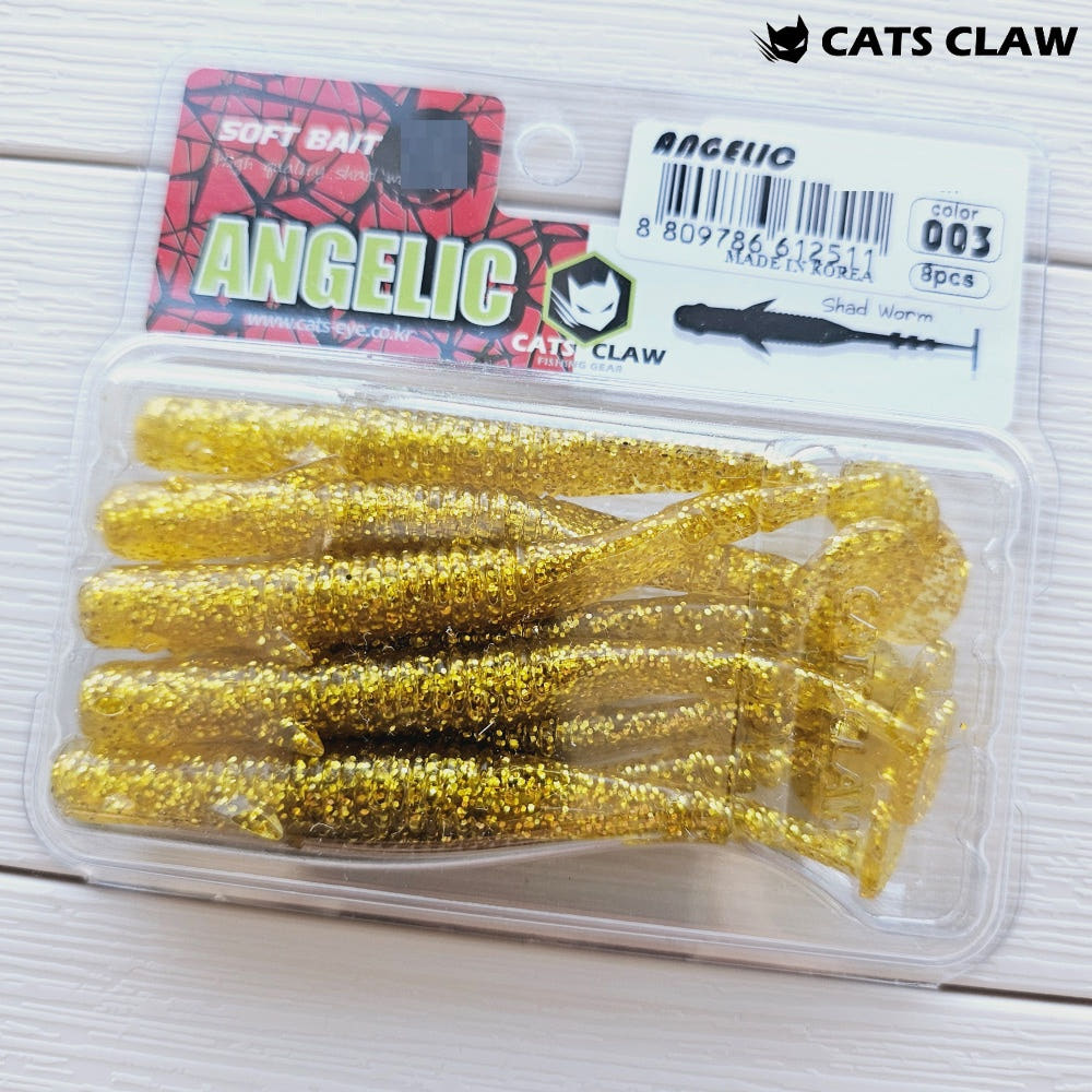 캣츠크로우 엔젤릭쉐드 갈치웜 풀치웜 점농어 003 골드, 7.6cm(3인치) - 상세 이미지 4