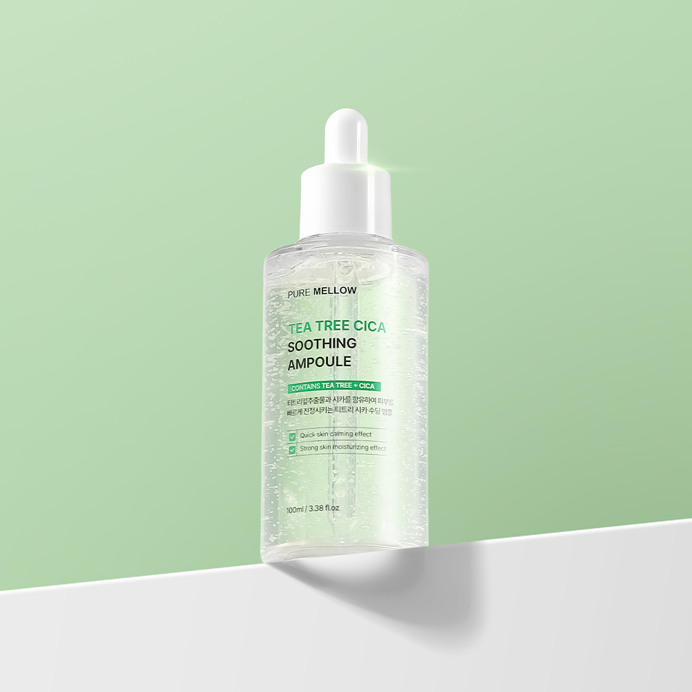 퓨어멜로우 티트리앰플 센텔라앰플 100ml 진정세럼 수분보습 트러블 케어 - 상세 이미지 3