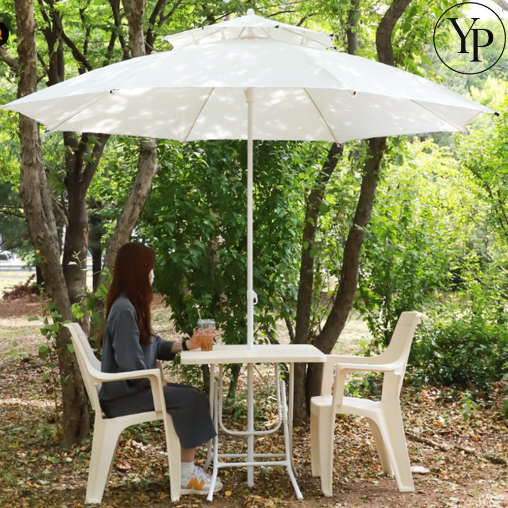 야외 테이블 파라솔세트 테라스 정원 포장마차 홀딩파라솔 카페야외테이블