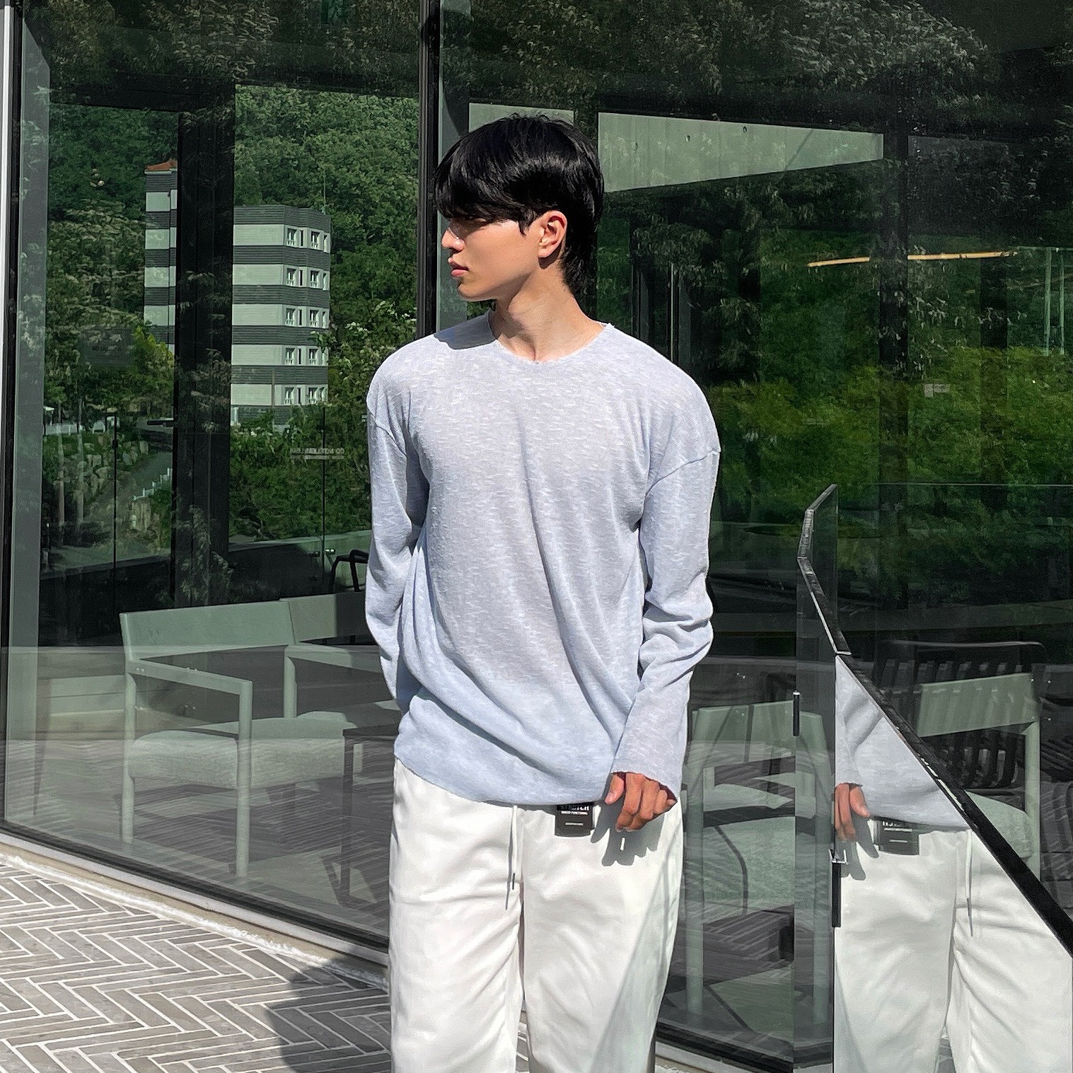 쿨티셔츠 쿨티 남자린넨티셔츠 - 상품 이미지