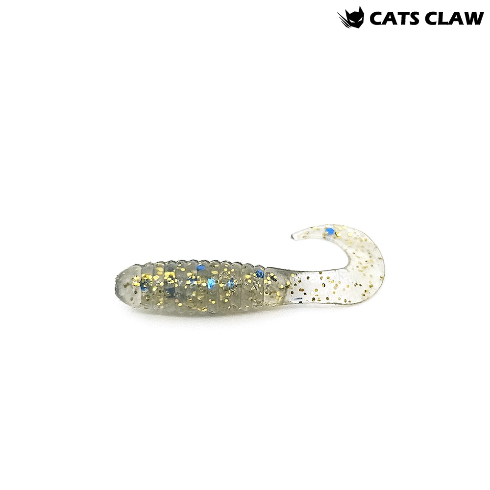 캣츠크로우 CTD 그럽웜 꺽지웜 꺽지미끼 쏘가리웜 035 블루믹스, 3.8cm(1.5인치) - 메인 이미지
