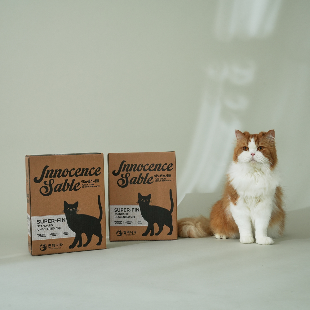 반려나라 이노센스사블 먼지없는 고양이모래 벤토나이트 스탠다드 언씬티드 18kg