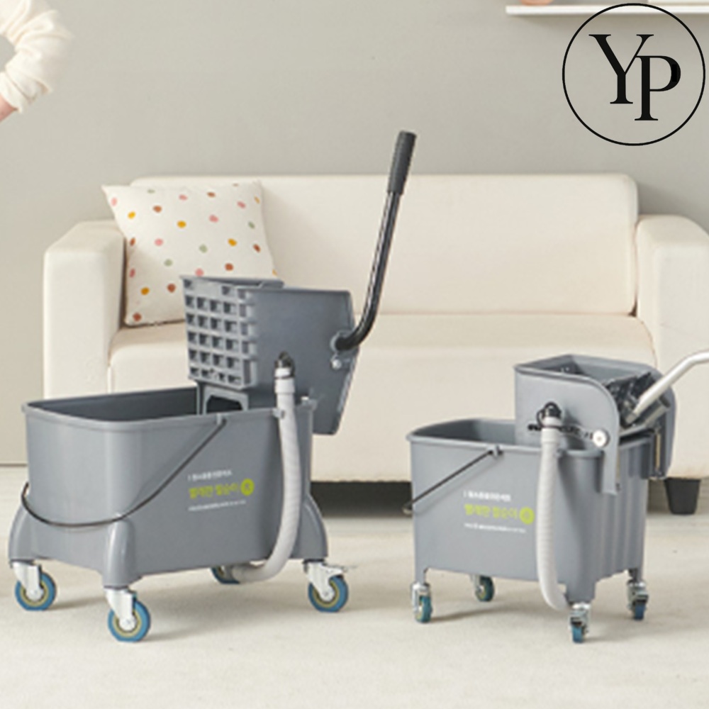 바퀴달린 대걸레 짤순이 밀대통 마포 걸레 누름 탈수기 마대 밀대