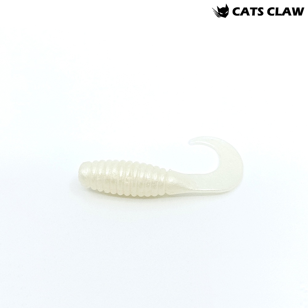 캣츠크로우 CTD 그럽웜 꺽지웜 꺽지미끼 쏘가리웜 029 펄 실버, 3.8cm(1.5인치) - 메인 이미지