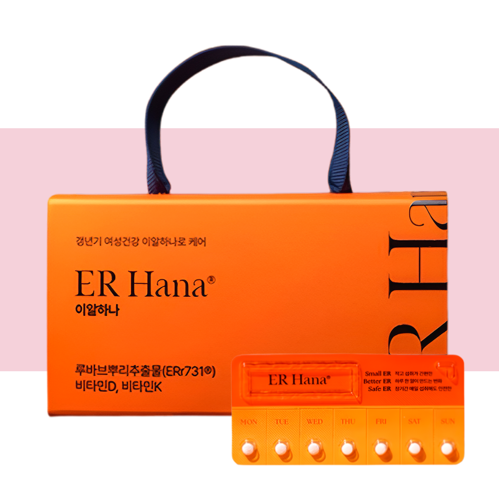 갱년기 이알하나 여성 영양제 루바브뿌리 28정X1개