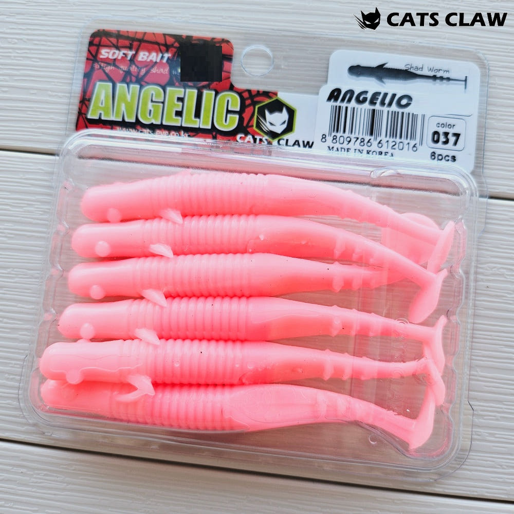 캣츠크로우 엔젤릭쉐드 갈치웜 풀치웜 점농어 037 핑크, 8.9cm(3.5인치) - 상세 이미지 4