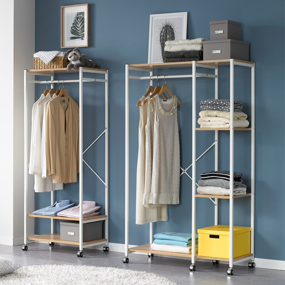 시스템 이동식 드레스룸 스탠드 옷걸이 옷장 수납 행거 일반형