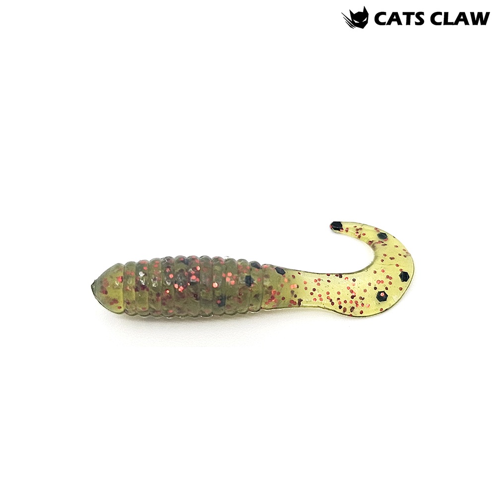 캣츠크로우 CTD 그럽웜 꺽지웜 꺽지미끼 쏘가리웜 026 워터멜론 레드, 3.8cm(1.5인치) - 상품 이미지
