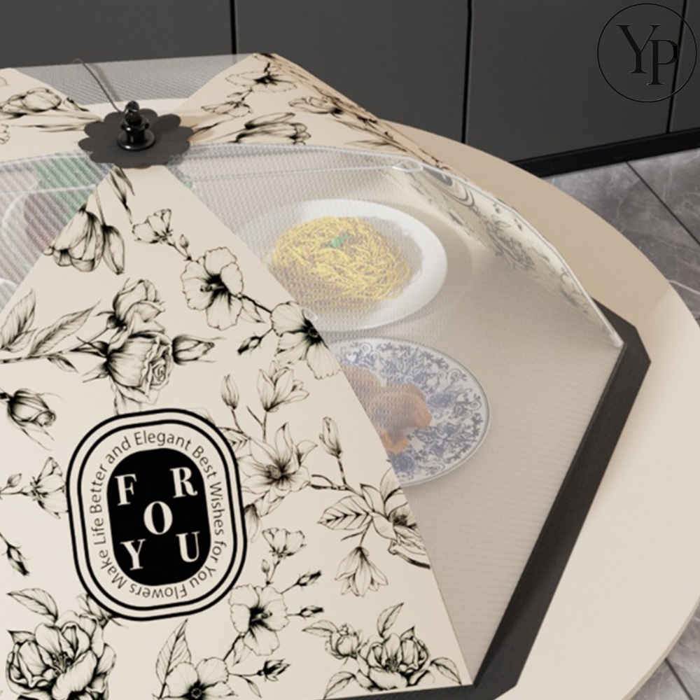 식탁 음식 덮개 원터치 접이식 조각보 상보자기 육각 식탁망 밥상보자기 커버