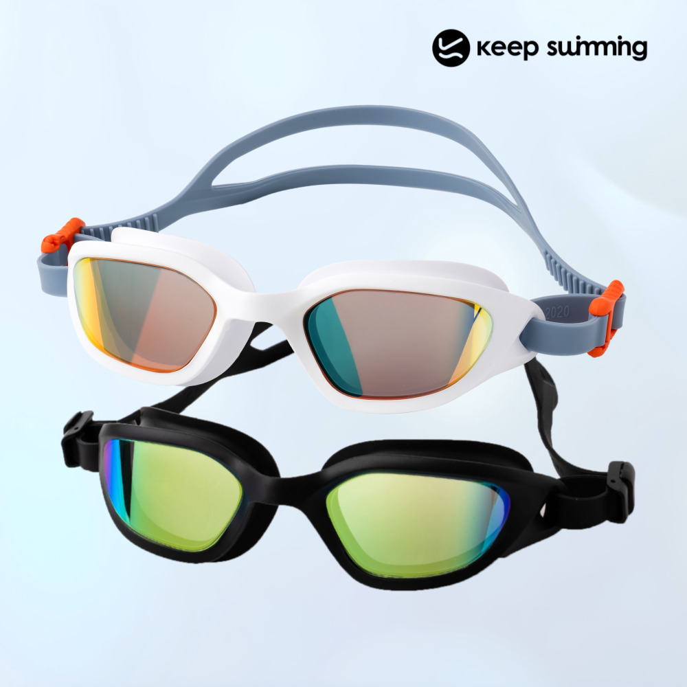 킵스위밍 안티포그 와이드 미러 수경 성인용 물안경 수영장 오픈워터 바다수영 물놀이 강습 제품 이미지