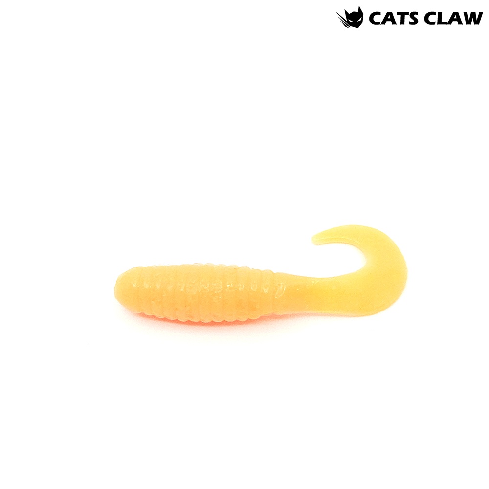 캣츠크로우 CTD 그럽웜 꺽지웜 꺽지미끼 쏘가리웜 021 오렌지, 3.8cm(1.5인치) - 메인 이미지