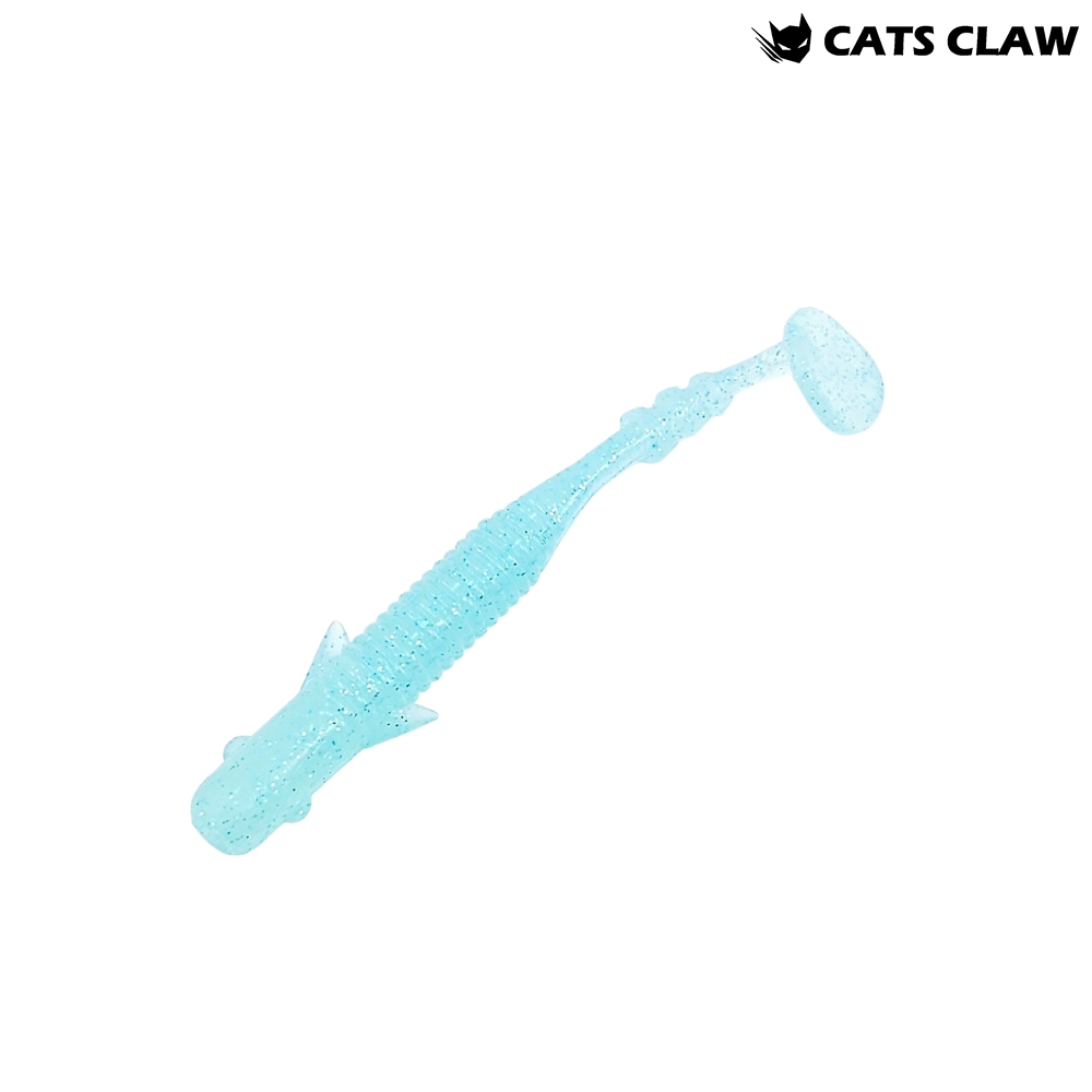 캣츠크로우 엔젤릭쉐드 갈치웜 풀치웜 점농어 041 블루 글로우, 7.6cm(3인치) - 메인 이미지