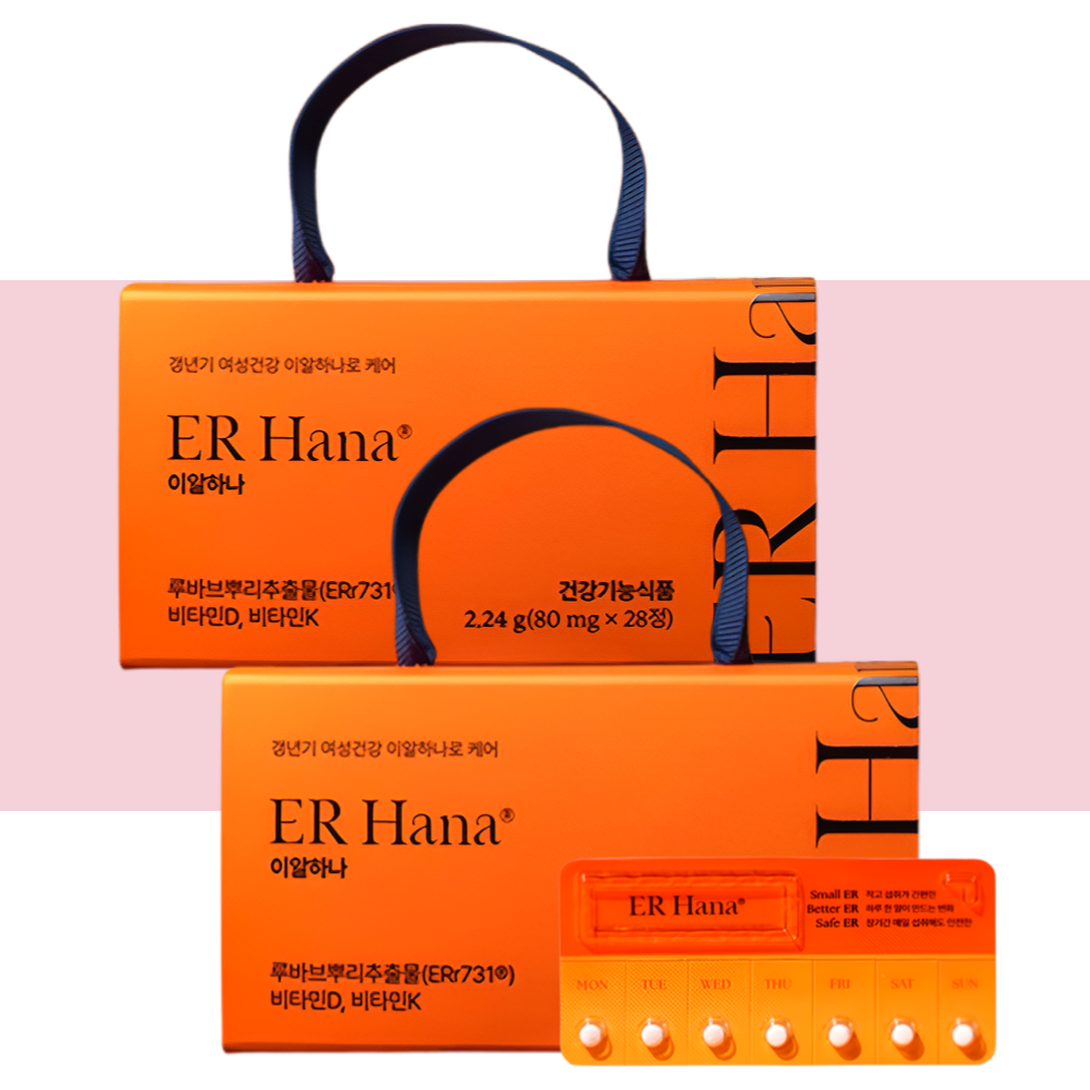 갱년기 이알하나 여성 영양제 루바브뿌리 28정X2개