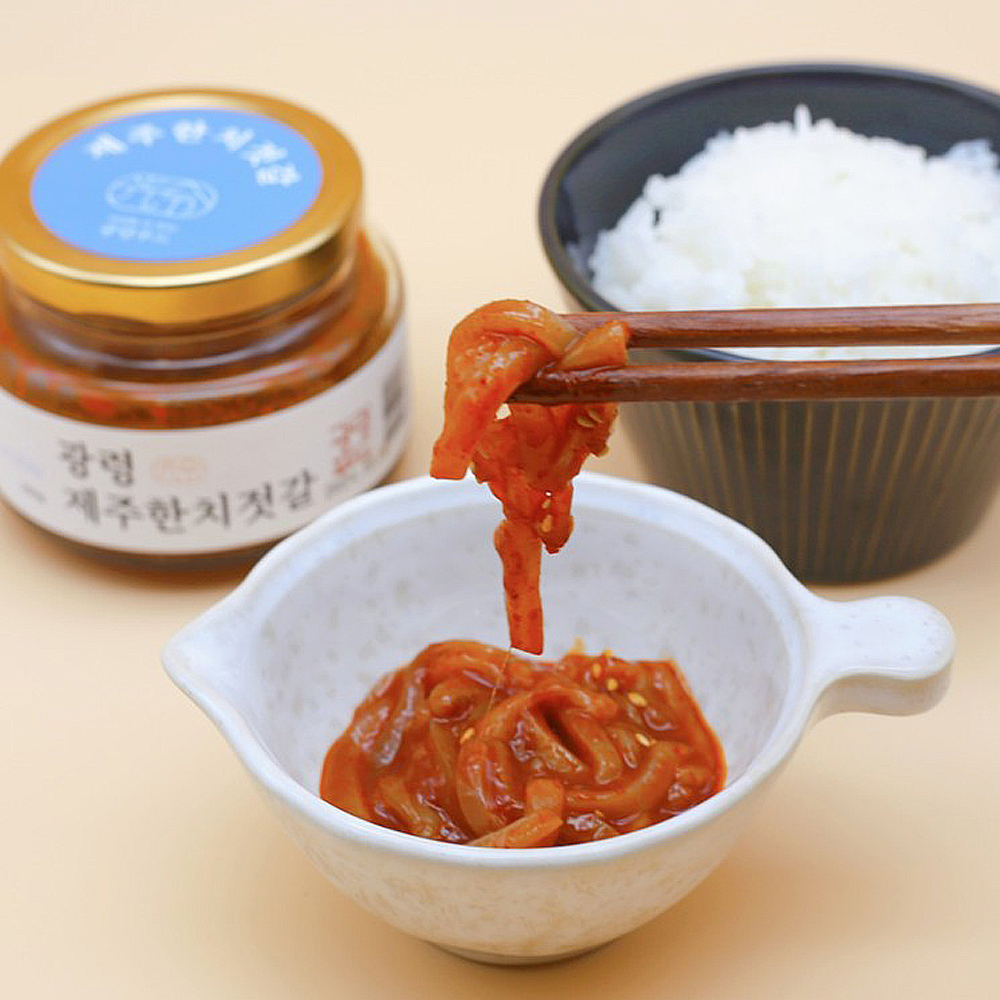 제주 한치 젓갈 200g 국내산 한치젓 오징어젓갈 특산물 - 상세 이미지 3
