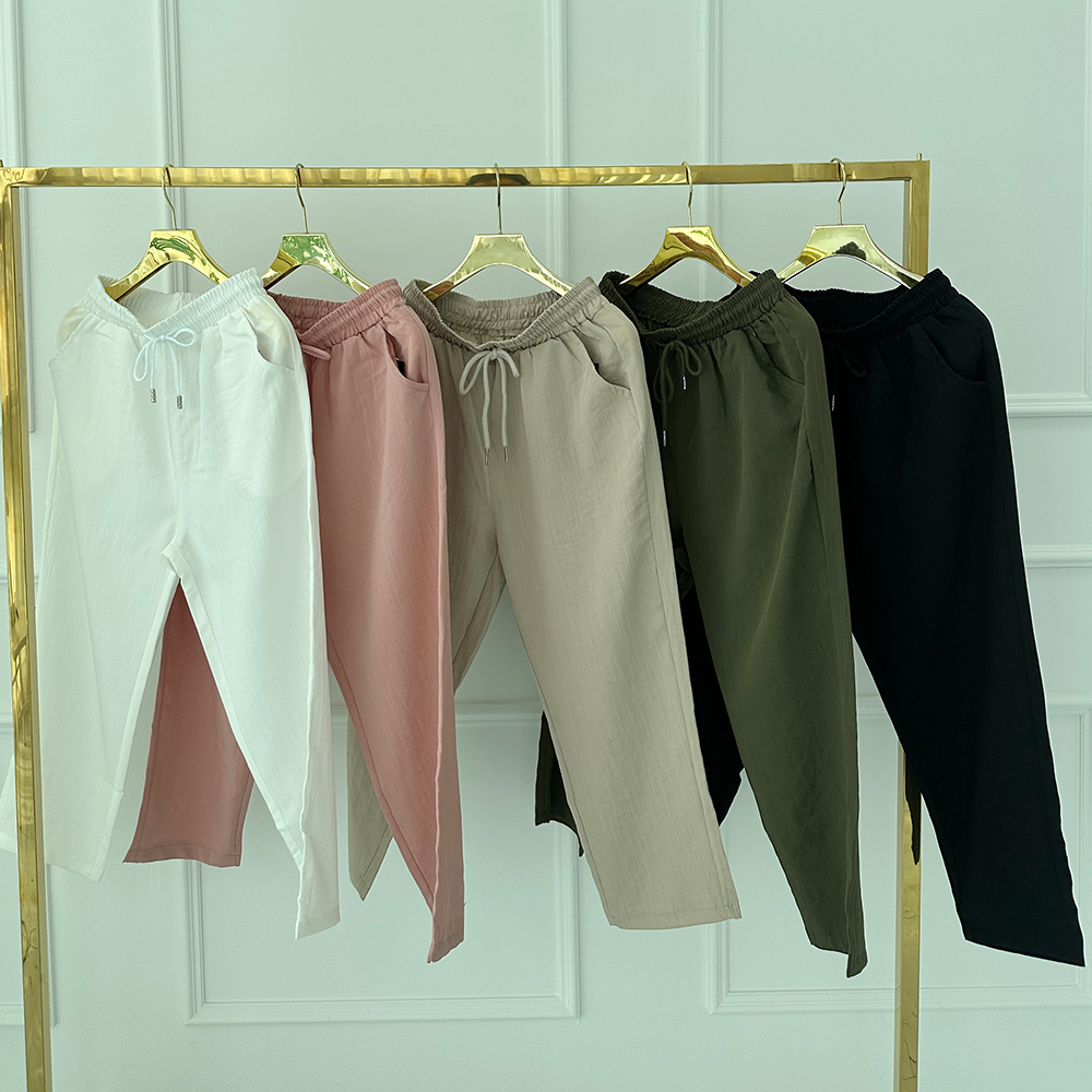 인견바지 여성린넨바지 8부바지 - 상세 이미지 2