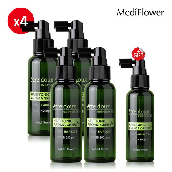 [메디플라워]에트투스 아로마 그린 탈모 헤어 토닉 100ml 4+1 : GSSHOP TV쇼핑
