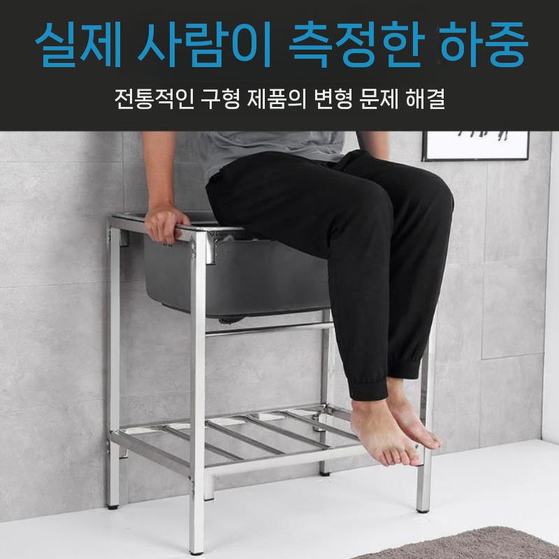 개수대 브래킷 원룸 간이 간단한 소형 개 보조 무펀칭 이미지 6