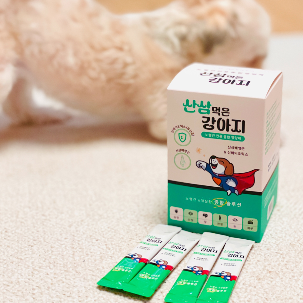 강아지 영양제 오메가3 관절 눈 기관지 피부 심장 신장 종합 영양제 60포, 2개 - 상세 이미지 3