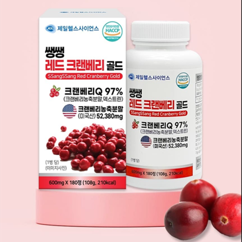제일헬스사이언스 프리미엄 크랜베리 정 180정 6개월 요로 방광 배뇨 건강 효능 효과 - 상세 이미지 2