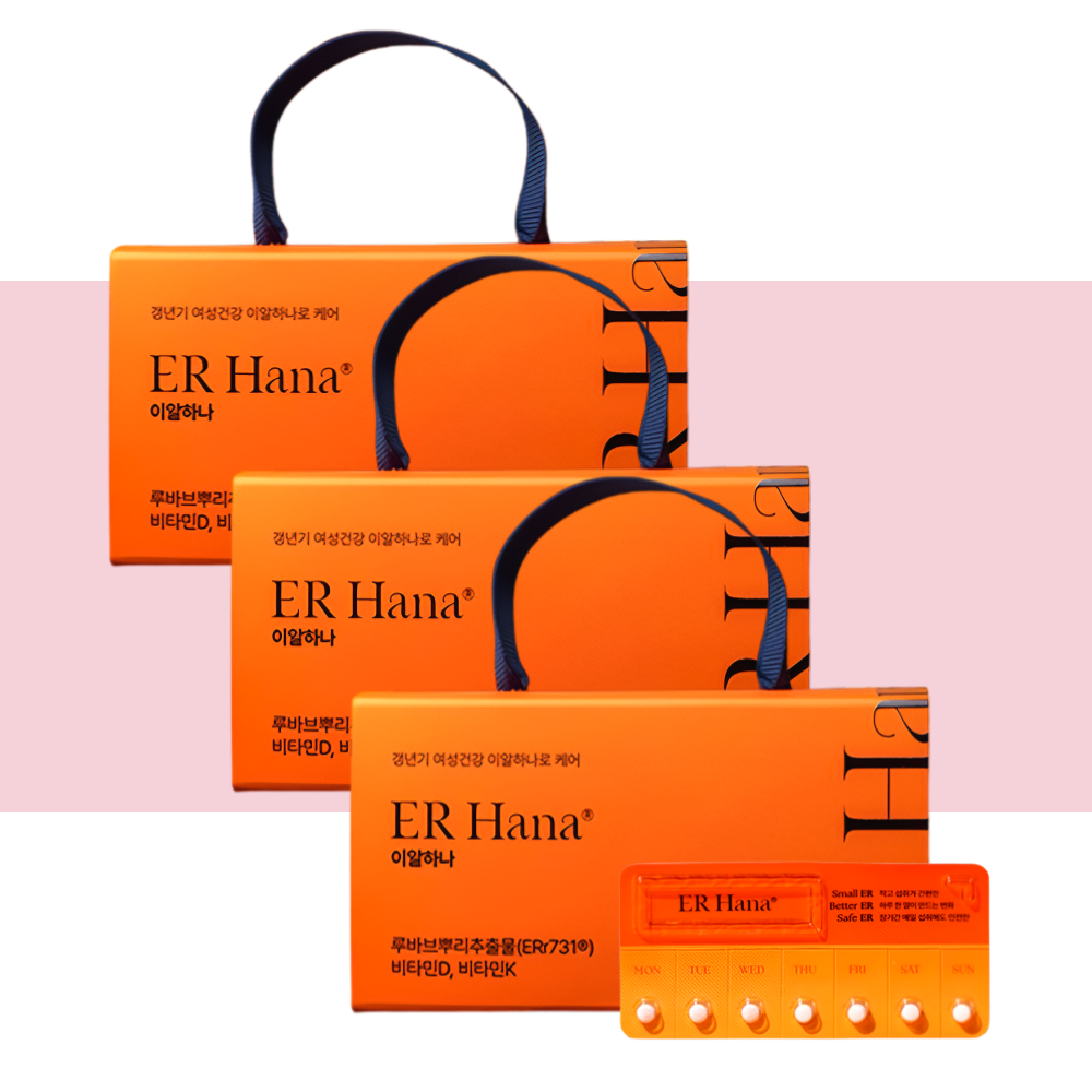 갱년기 이알하나 여성 영양제 루바브뿌리 28정X3개