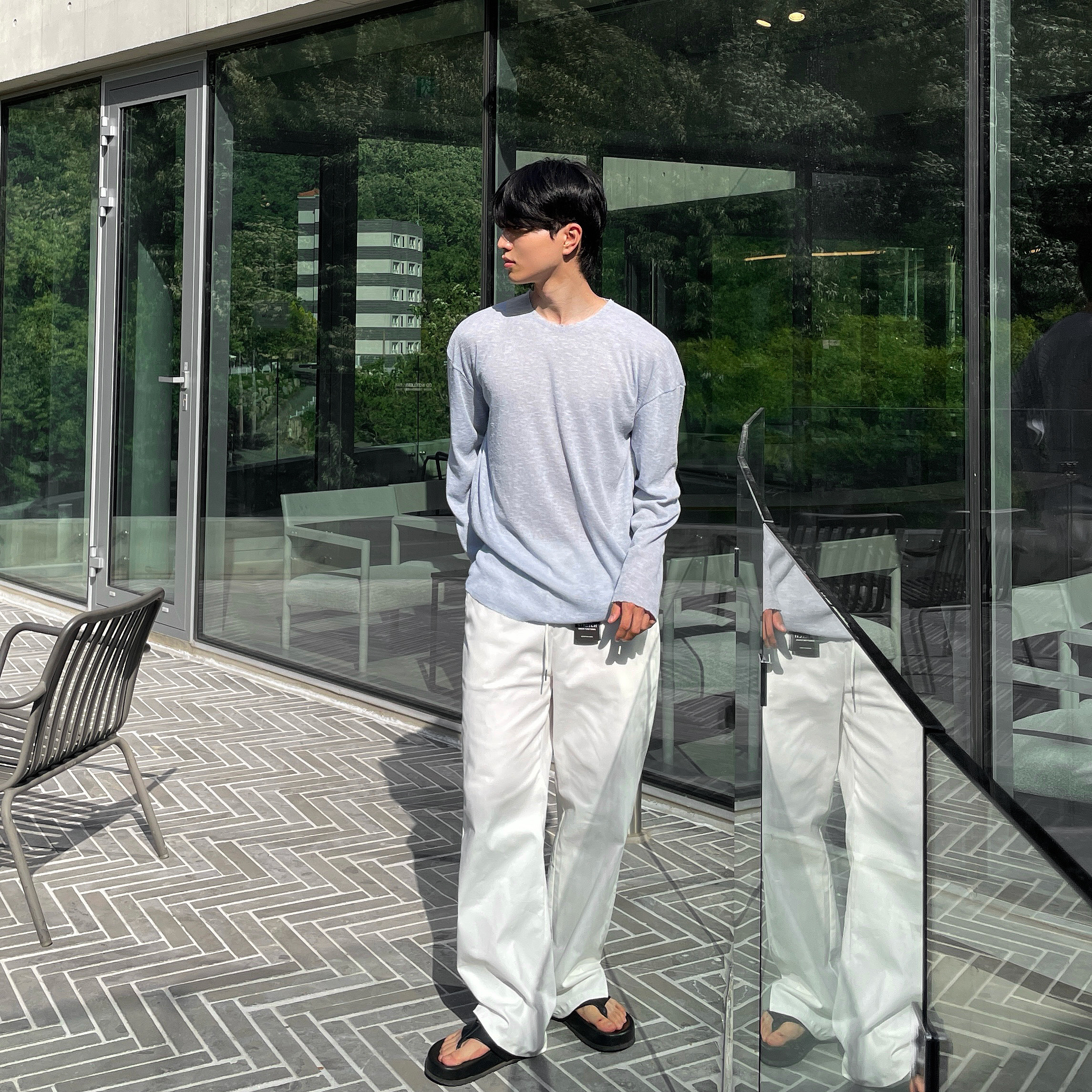 남자통바지 벌룬팬츠 치노팬츠 이미지 7